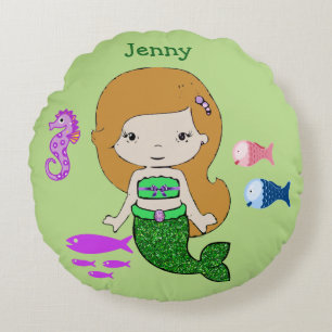 Personalize this Mermaid Pillow