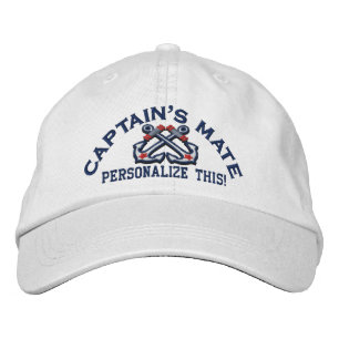 Personalize This Name Location Business Nautical Embroidered Hat