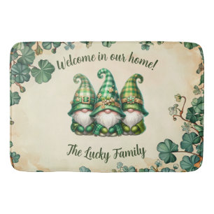 Personalize this St. Patrick's Day Bath Mat