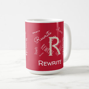 Personalize this template, MONOGRAM, NAME, Coffee Mug