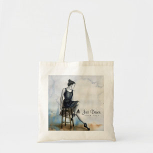 Personalize Tote Bag Just Dance Ballet Ballerina