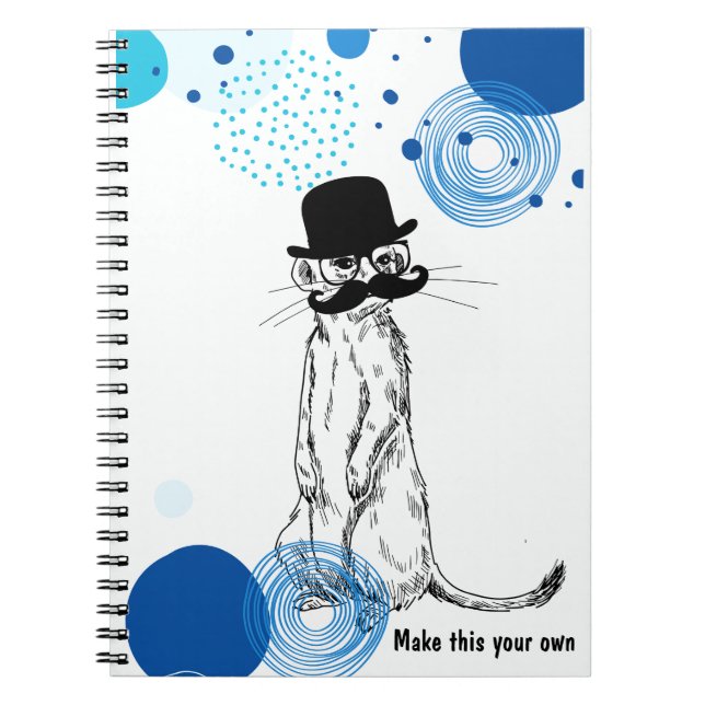 PERSONALIZE Under Cover Meerkat Notebook (Front)
