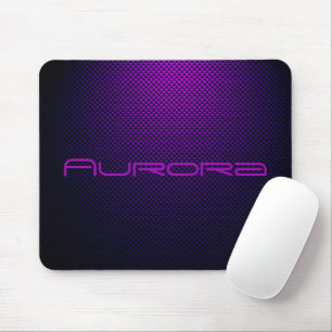 Personalize Violet black carbon fiber patterned Mouse Mat