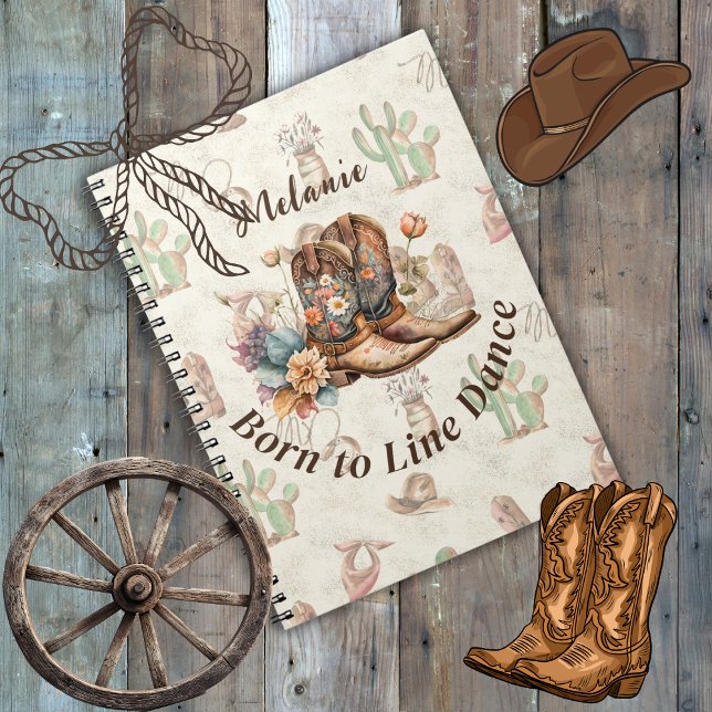 Personalize Western Boho Line Dancing Notebook (Creator Uploaded)