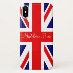Personalize with a Name British National Flag Case-Mate iPhone Case