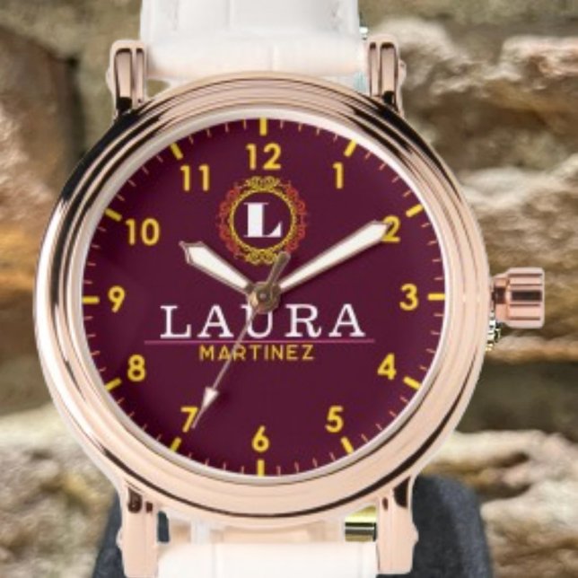 Personalize your name monogram custom watch (Creator Uploaded)