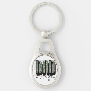 Personalize Your Own Custom Made Dad I Love You on Key Ring
