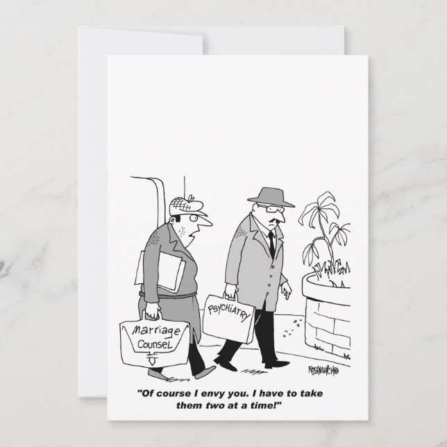 PERSONALIZE YOUR OWN HUMOROUS WEDDING INVITATION (Front)