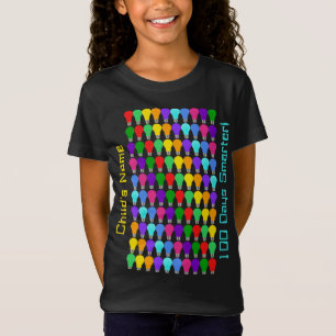 Personalized 100 Days Smarter, 100 Days of School T-Shirt