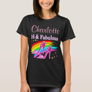 PERSONALIZED 16 AND FABULOUS BIRTHDAY APPAREL T-Shirt
