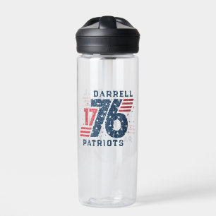 Personalized 1776, Independence Day, 4th of July Water Bottle