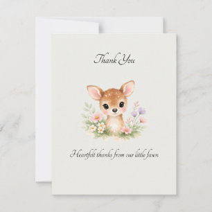 Personalized 1st Birthday Photo Thank You Card