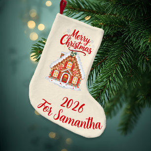 Personalized 2026 Christmas House Stocking