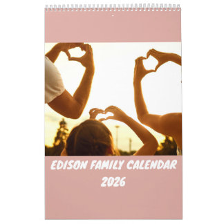 Personalized 2026 Family Calendar