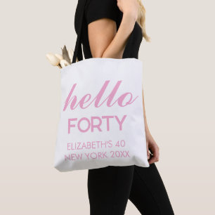 personalized 20th 30th 40th 50th Birthday  Tote Bag