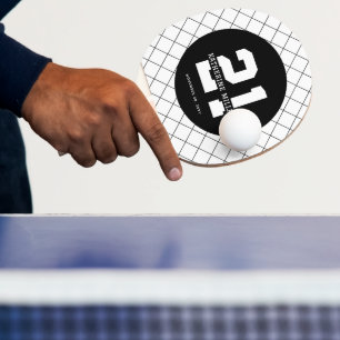 Personalized 21st Birthday Modern and Elegant   Ping Pong Paddle