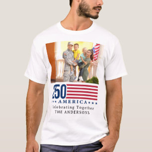 Personalized 250 America Family Reunion Patriotic  T-Shirt