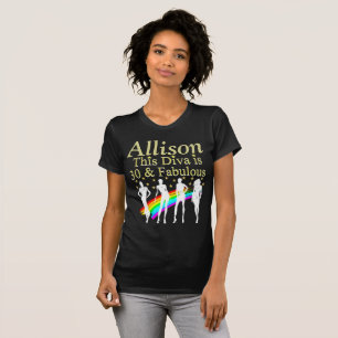 PERSONALIZED 30TH BIRTHDAY DIVA T SHIRT