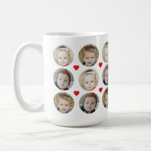 Personalized 3 Kids Face Custom Baby Photo Coffee Mug