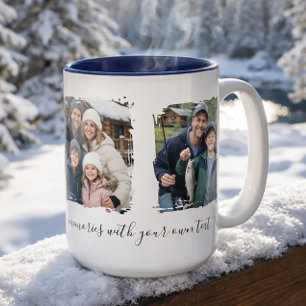 Personalized 3 Photo Collage Custom Mug