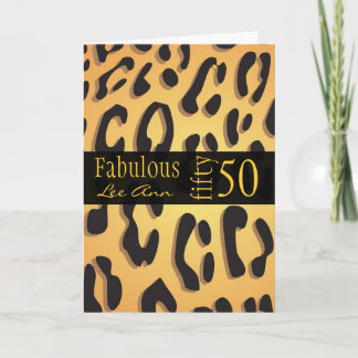 Personalized 50th Birthday Card for Baby Boomer Wo