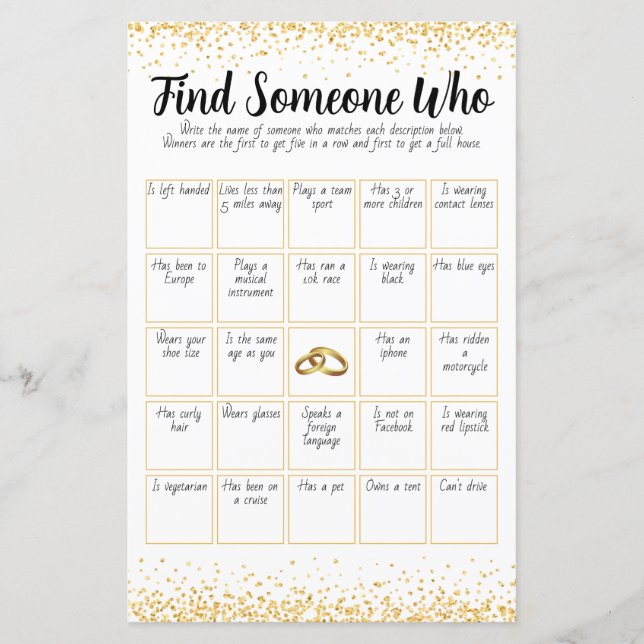 Personalized 50th Wedding Anniversary Game (Front)