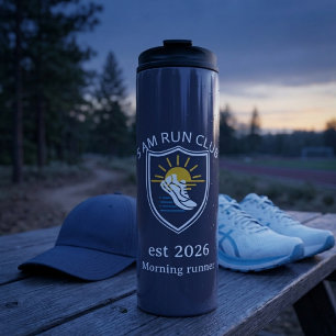 Personalized 5 AM Run Club Custom Sunrise Thermal Tumbler