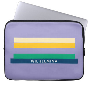 Personalized 5 Colored Lines Laptop Sleeve