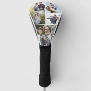 Personalized 5 Photos Gift for a Golfer  Golf Head Cover