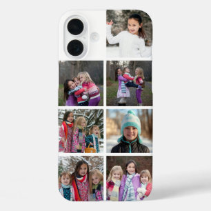 Personalized 7 Photo Collage iPhone 16 Plus Case