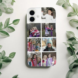 Personalized 7 Photo Collage iPhone 16 Plus Case