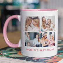 Personalized 8-photo 'World's Best Mom'