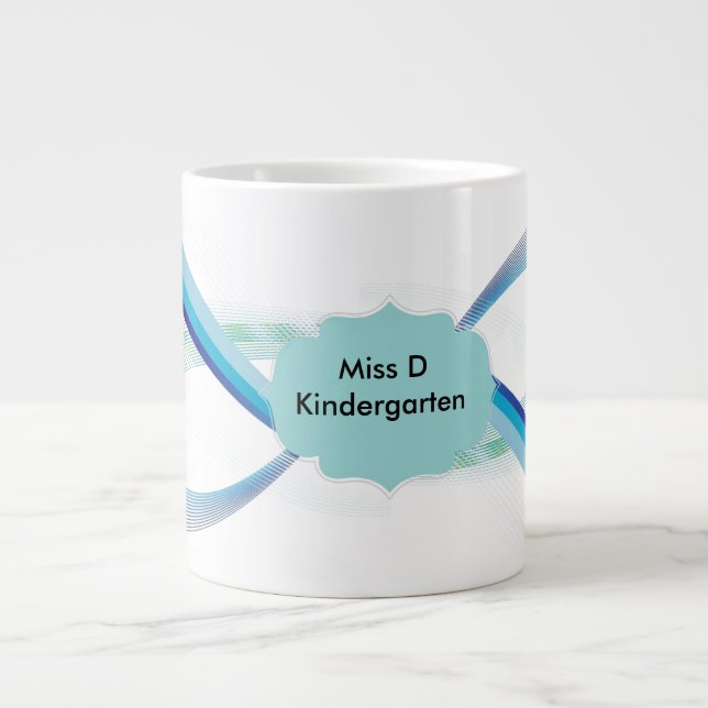 Personalized Abstract Coffee Mug (Front)