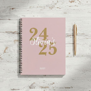 Personalized Academic Diary 2024-2025 Notebook