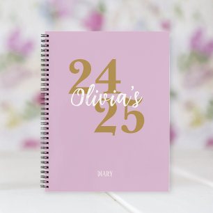 Personalized Academic Diary 2024-2025 Notebook