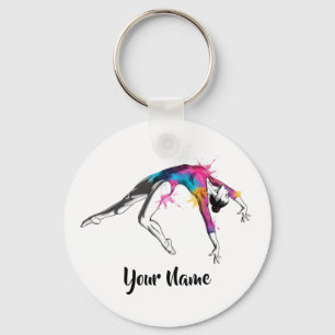 Personalized Acrobatic Art Gift - Keychain