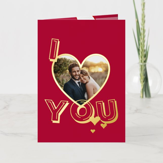 Personalized Add Your Photo Valentine's Day Card (Front)