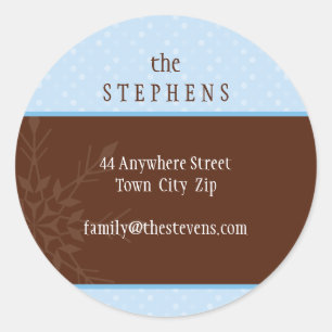 PERSONALIZED ADDRESS LABEL :: magical snowflake 3