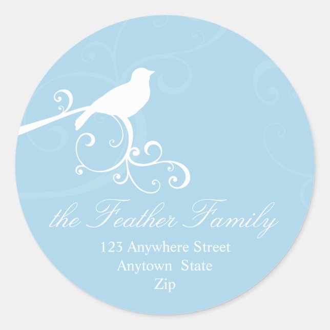 PERSONALIZED ADDRESS LABELS :: whimsicalbird 5 (Front)