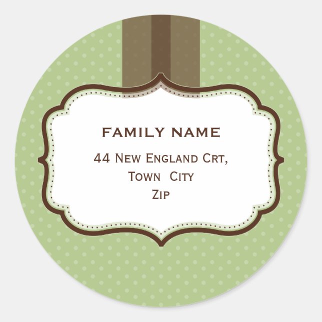 PERSONALIZED ADDRESS SEALS :: lustre 10 (Front)