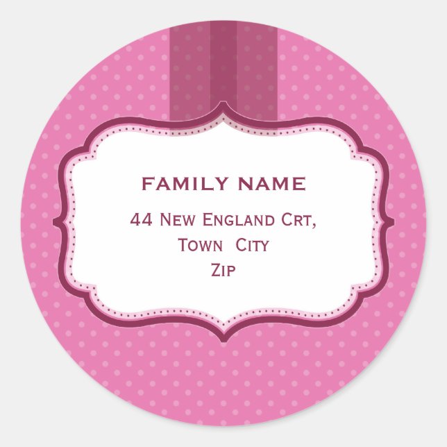 PERSONALIZED ADDRESS SEALS :: lustre 2 (Front)