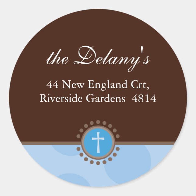 PERSONALIZED ADDRESS SEALS :: polkadot 6 (Front)