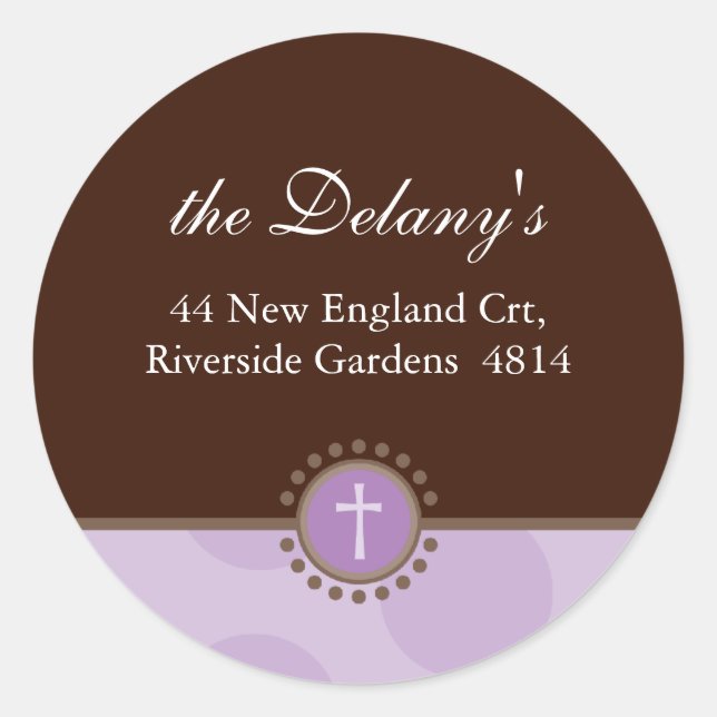 PERSONALIZED ADDRESS SEALS :: polkadot 7 (Front)