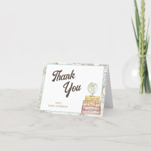Personalized Adventure Baby Shower  Thank You Card