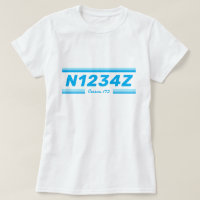 Personalized Aircraft Number T-Shirt
