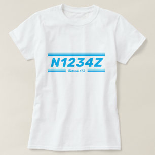 Personalized Aircraft Number T-Shirt