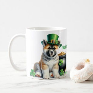 Personalized Akita St. Patty's Day Coffee Mug