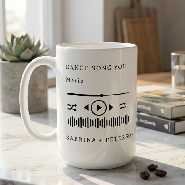 Personalized Album Cover  Favorite Song Wedding Coffee Mug (Creator Uploaded)