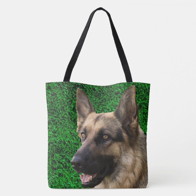 Personalized All-Over-Print Designs - Dog Photo Tote Bag (Back)