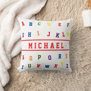 Personalized Alphabet Throw Pillow